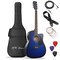 Jameson Guitars Full Size Thinline Acoustic Electric Guitar with Free Gig Bag Case & Picks